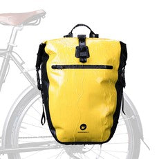 Sac à dos de vélo étanche 27 L Noir avec jaune