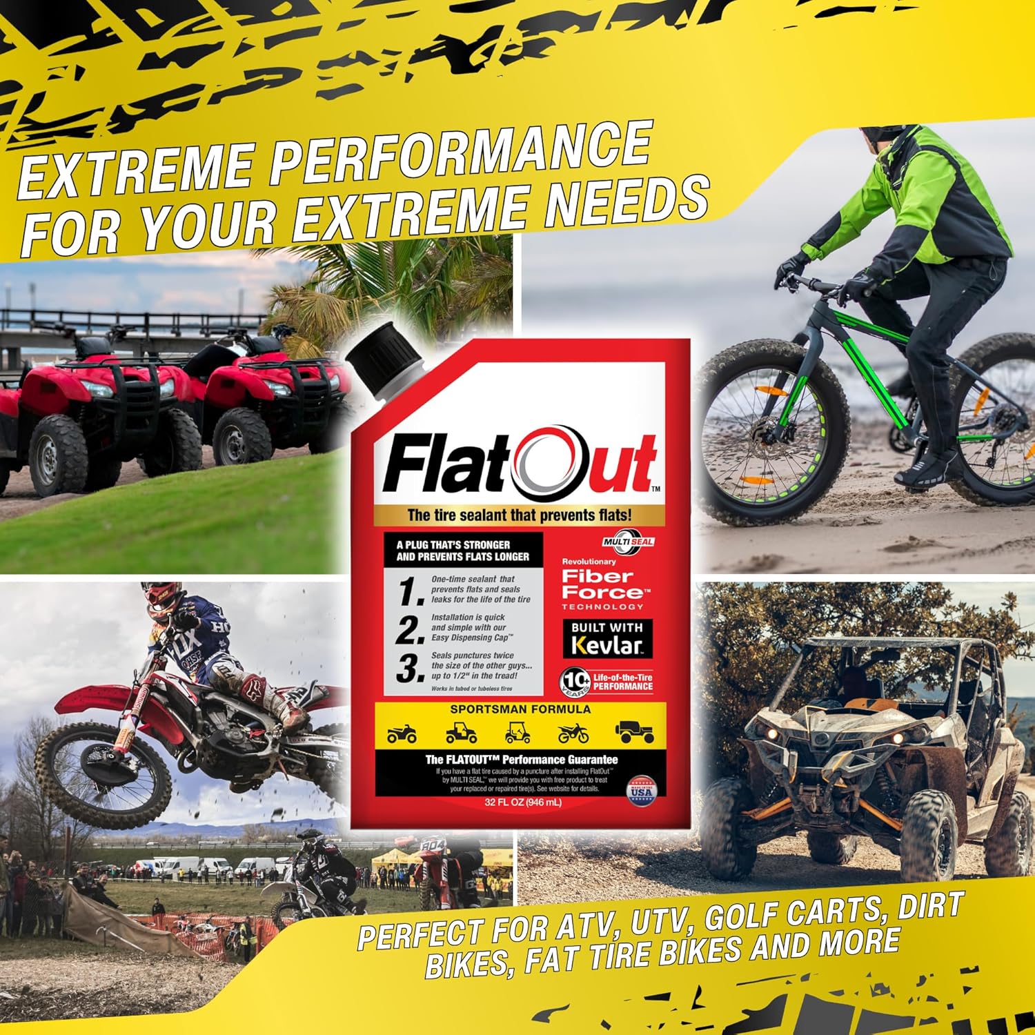 Scellant pour pneus tout-terrain Flat Out