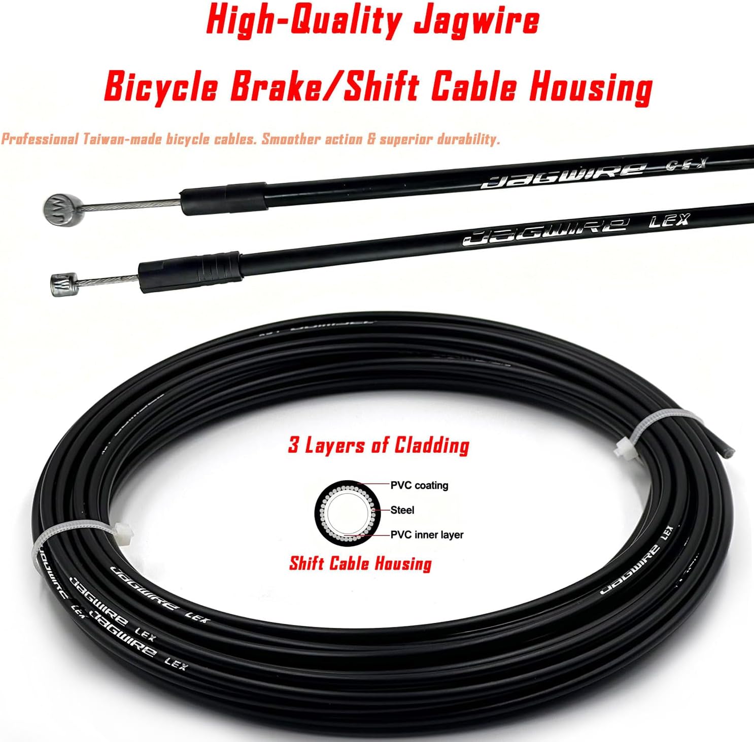 Jagwire Derailleur Inner Wire, 1.1x2300mm