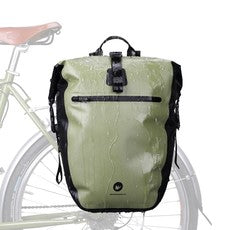 Pannier Backpack 27 L Waterproof Black With Green